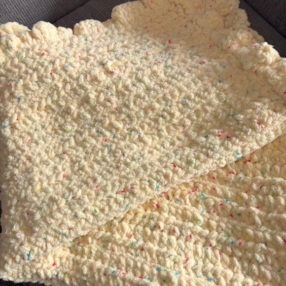 Handmade Crochet Baby Blanket - Picture 3 of 4